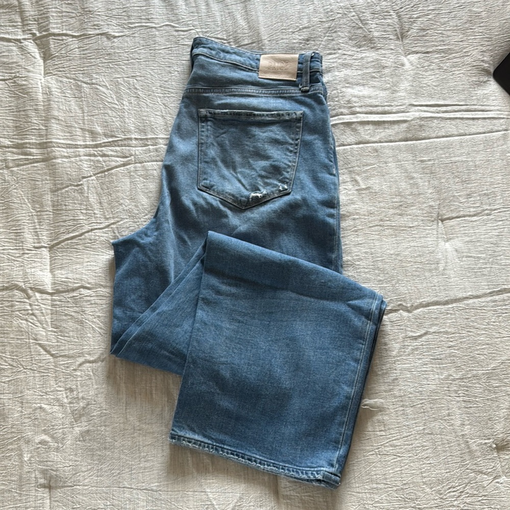 Women’s Paige Heartthrob wide leg jeans, size 33